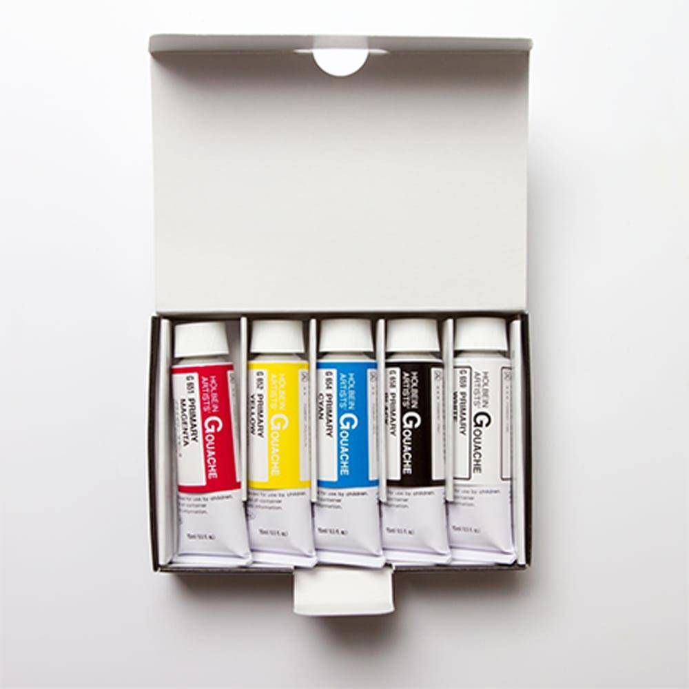 Holbein Guaj Boya Seti 15 ml x 5 Ana Renk