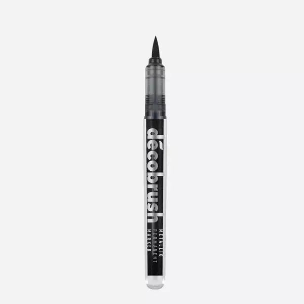 Decobrush Metallic Permanent Marker Black