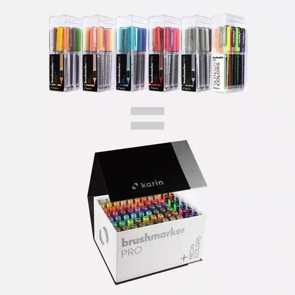 Brushmarker PRO Set 72 Colors + 3 Blender