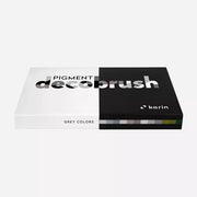 Decobrush Pigment Set 12 Gray Colors