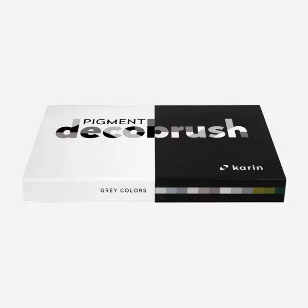 Decobrush Pigment Set 12 Gray Colors