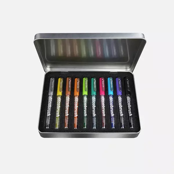 Decobrush Set 10 Metallic Colors
