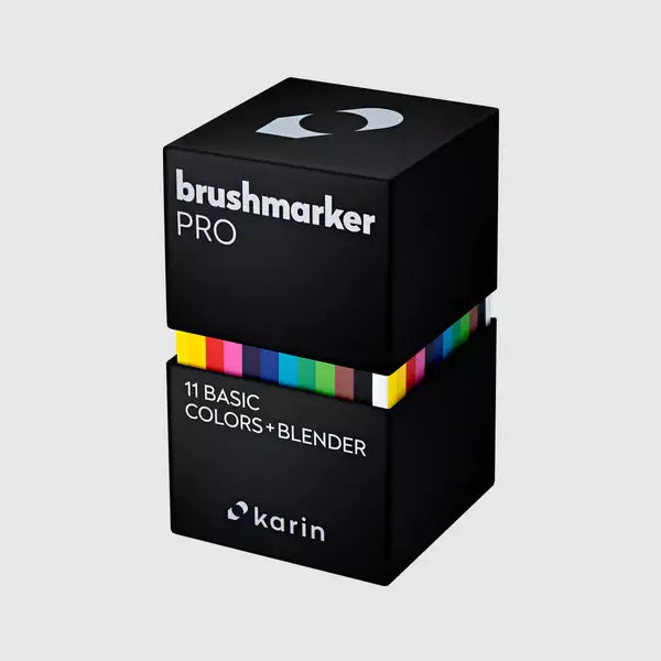Brushmarker PRO Set 11 Basic Colors + Blender