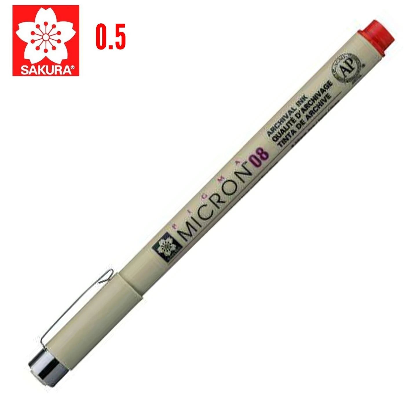Sakura Pıgma Mıcron 08 Kırmızı 0,5 Mm