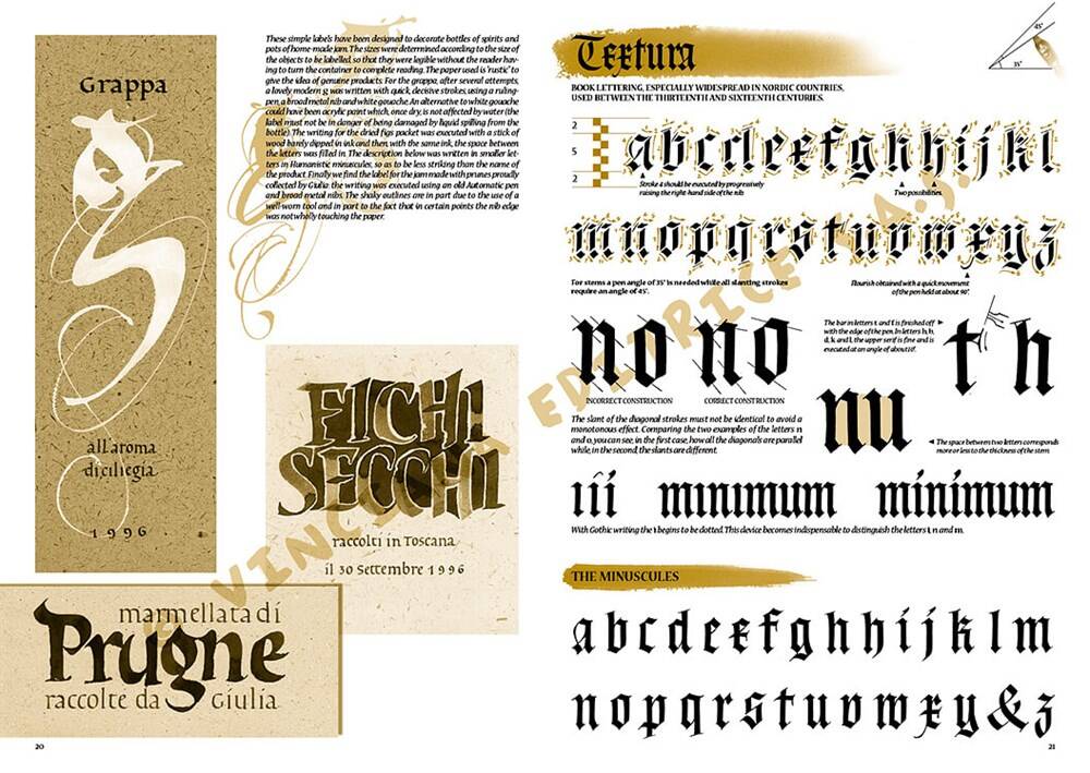 Leonardo Collection Desen Kitabı Calligrapy N: 37 Kaligrafi N: 37