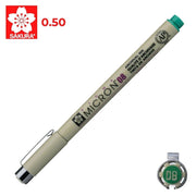 Sakura Pigma Micron Teknik Çizim Kalemi 08 0.5 mm Yeşil