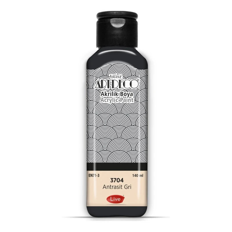 Artdeco Akrilik Boya 140 ml 3704 Antrasit Gri