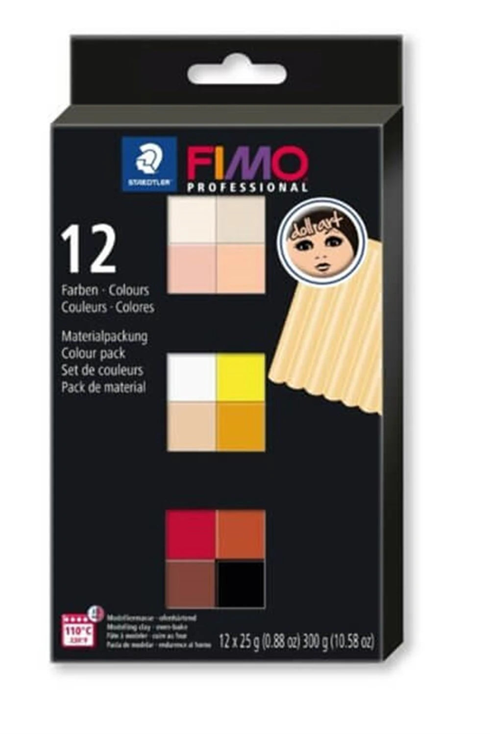 Staedtler Fimo Modelleme Kil Seti 12 Soft Renk Doll Art C12-1