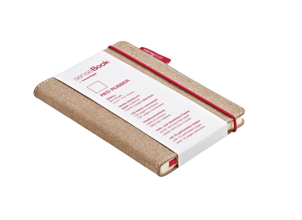 Sense Book Rubber S Red Çizgisiz A6 135 Sayfa