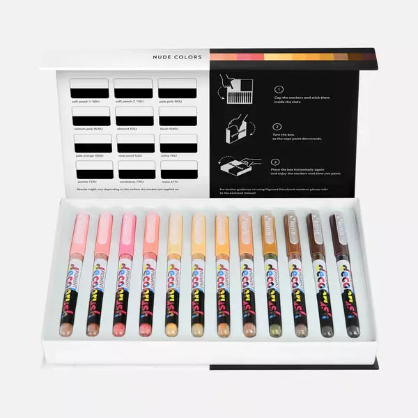 Decobrush Pigment Set 12 Nude Colors