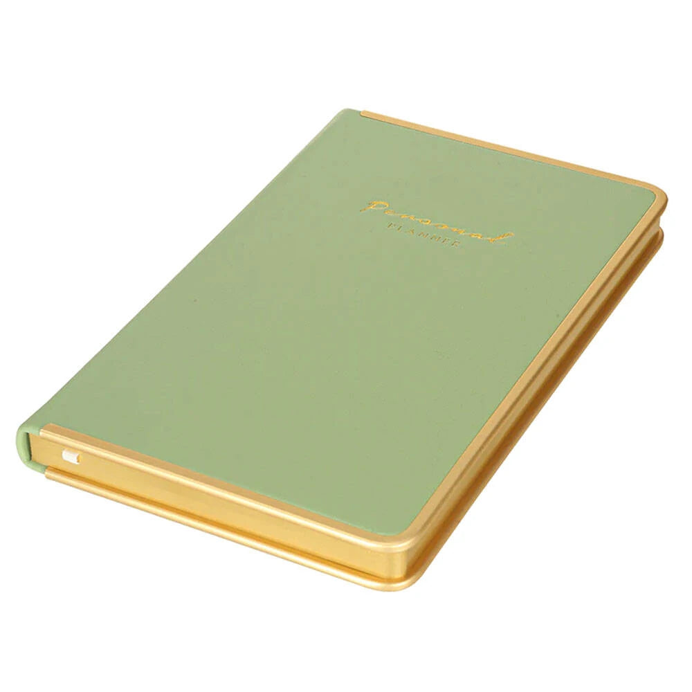 Victorias Journals Monaco Süet Sert Kapak Çizgili Defter 13x21 cm 100 gr 96 Yaprak Açık Yeşil