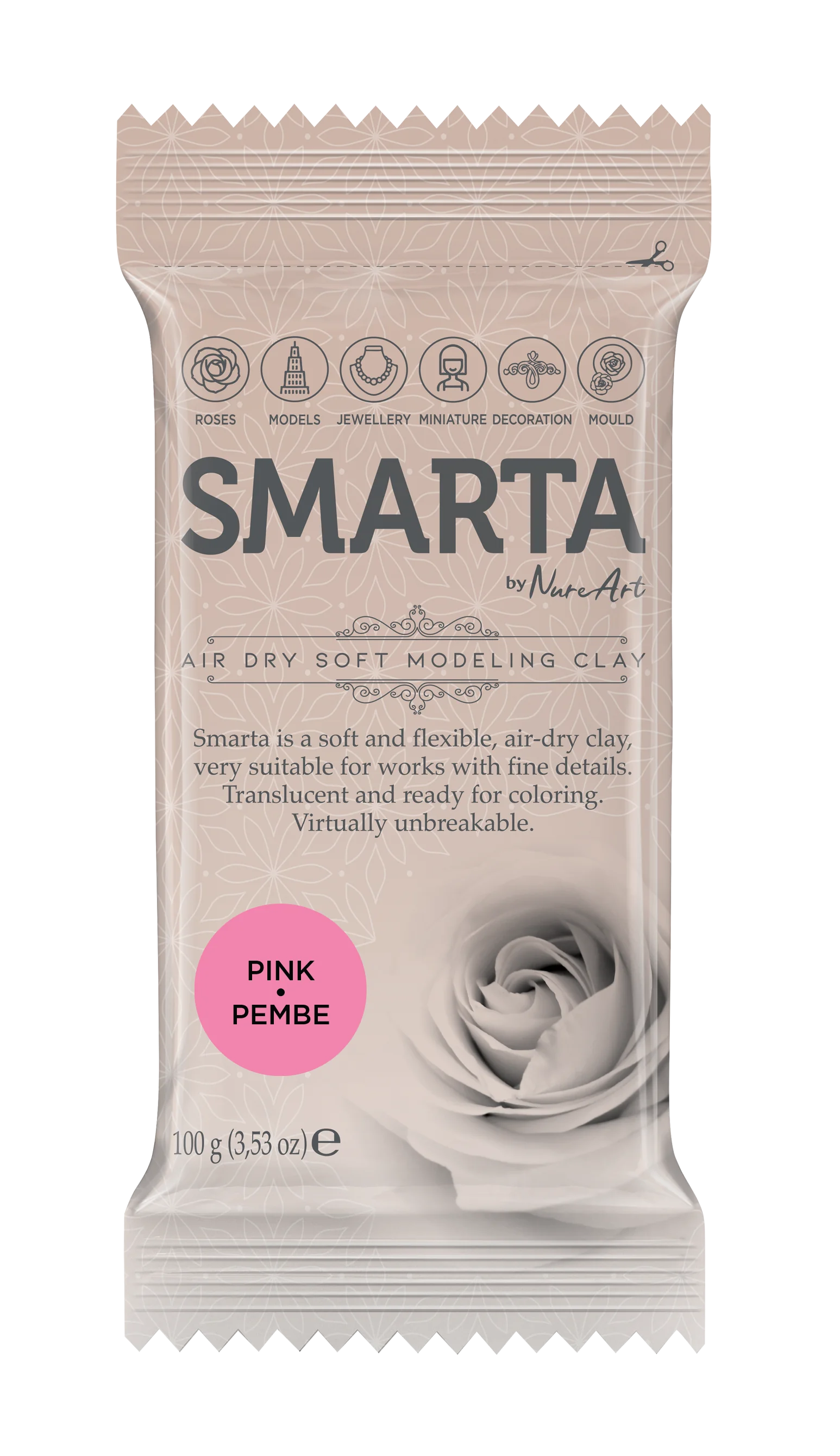 Smarta Havayla Kuruyan Model Hamuru 100gr Pembe