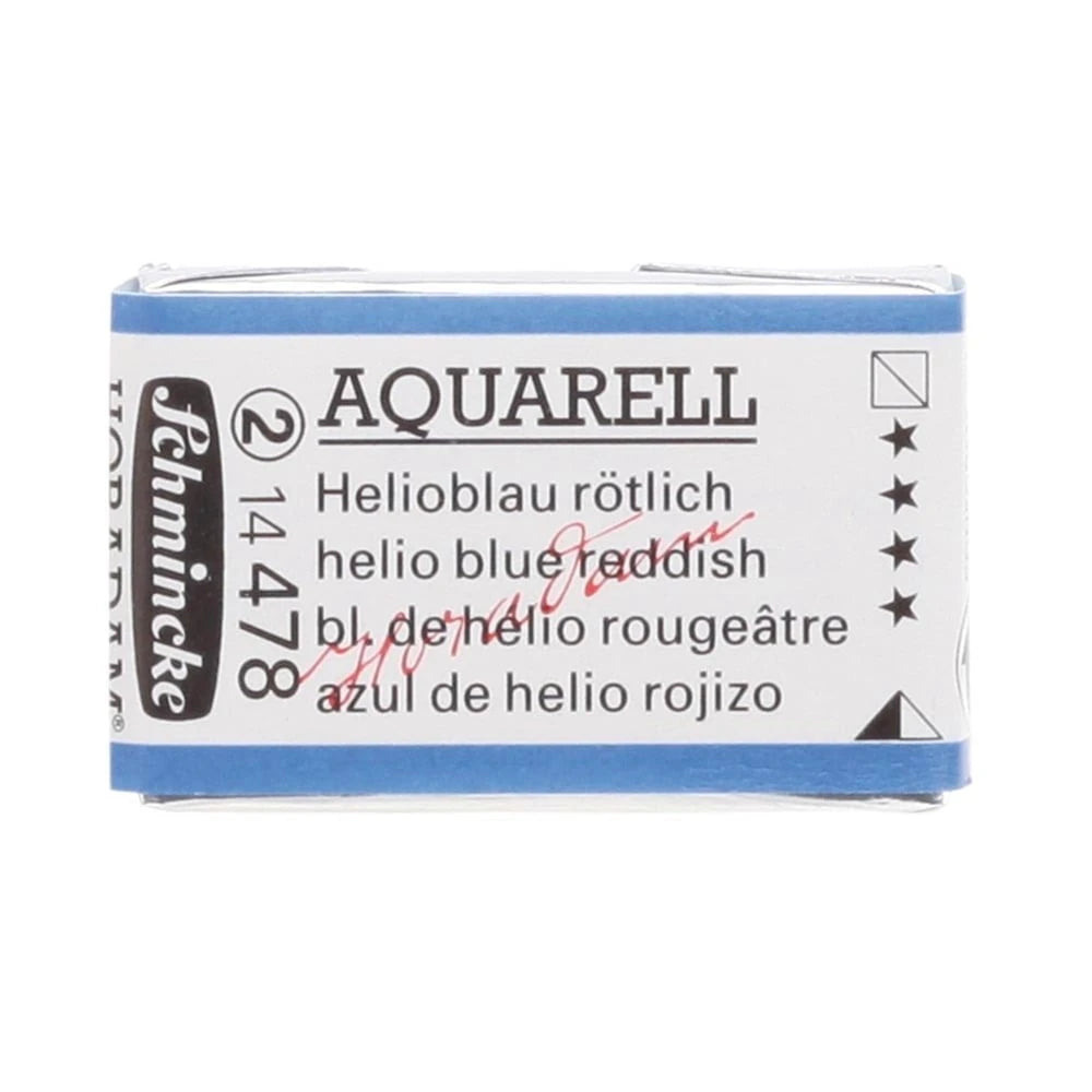 Schmincke Horadam Aquarell Artist Sulu Boya Yarım Tablet Seri 2 478 Helio Blue Reddish
