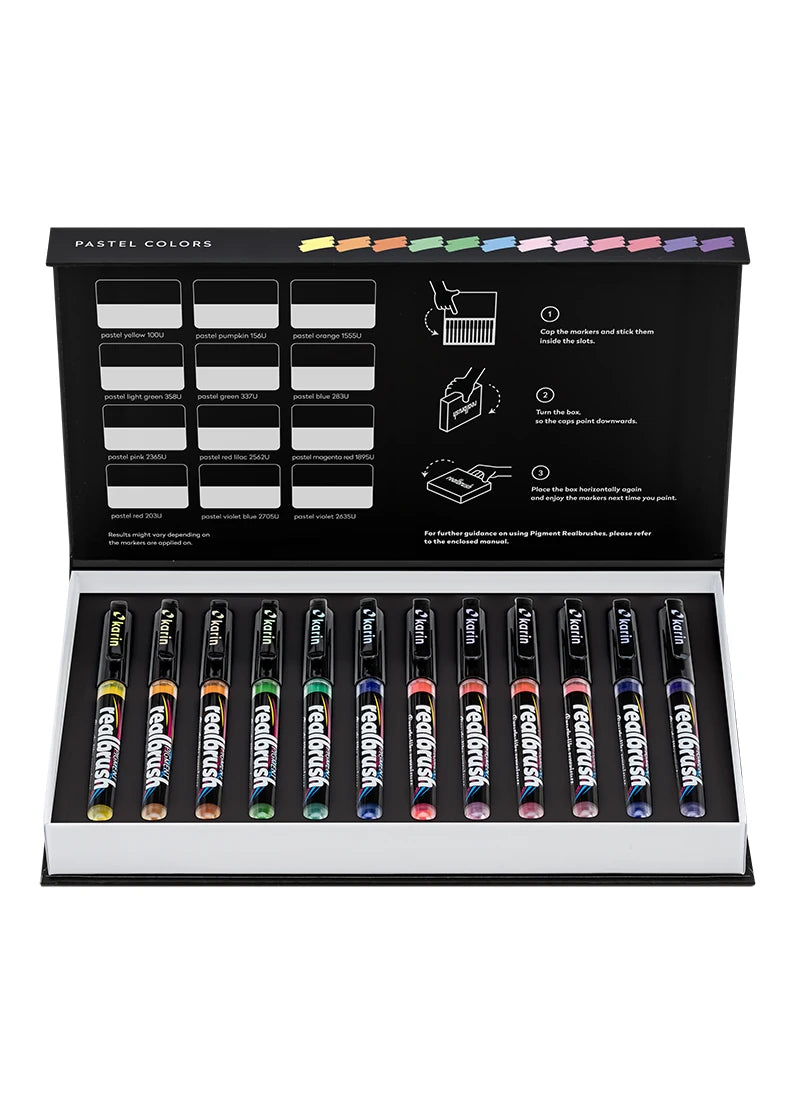 Realbrush Pigment Set 12 Pastel Colors