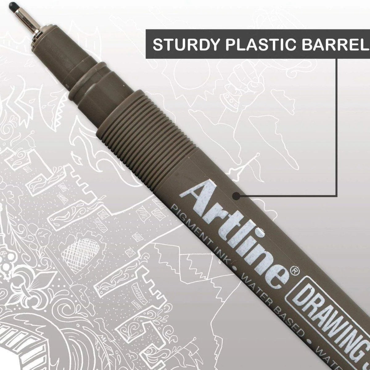 Artline Teknik Çizim Kalemi 0,2 mm Pale Brown