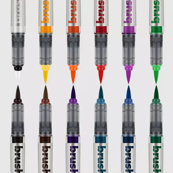 Brushmarker PRO Set 11 Basic Colors + Blender