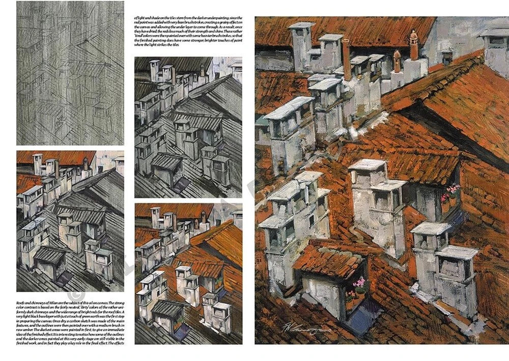 Leonardo Collection Desen Kitabı Architectural Scenes N: 43 Mimari Sahneler N: 43
