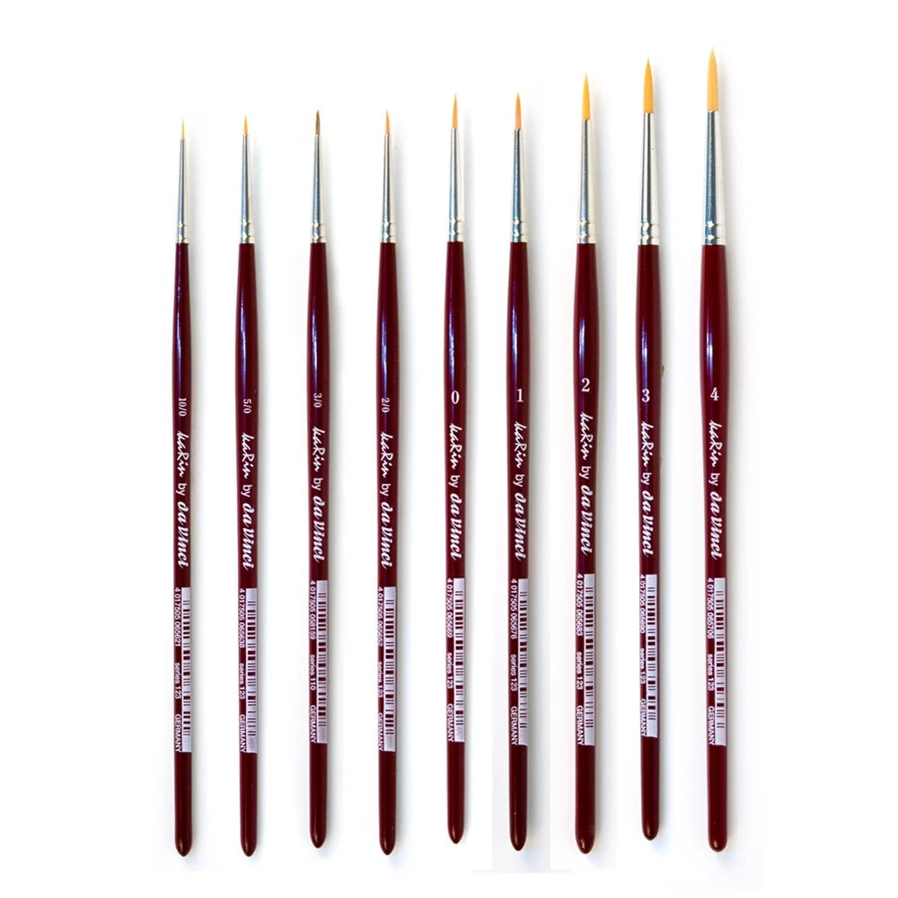 Karin By Da Vinci Sentetik Yuvarlak Sulu Boya Fırçası Seri 1570T5 (123) No:10/0