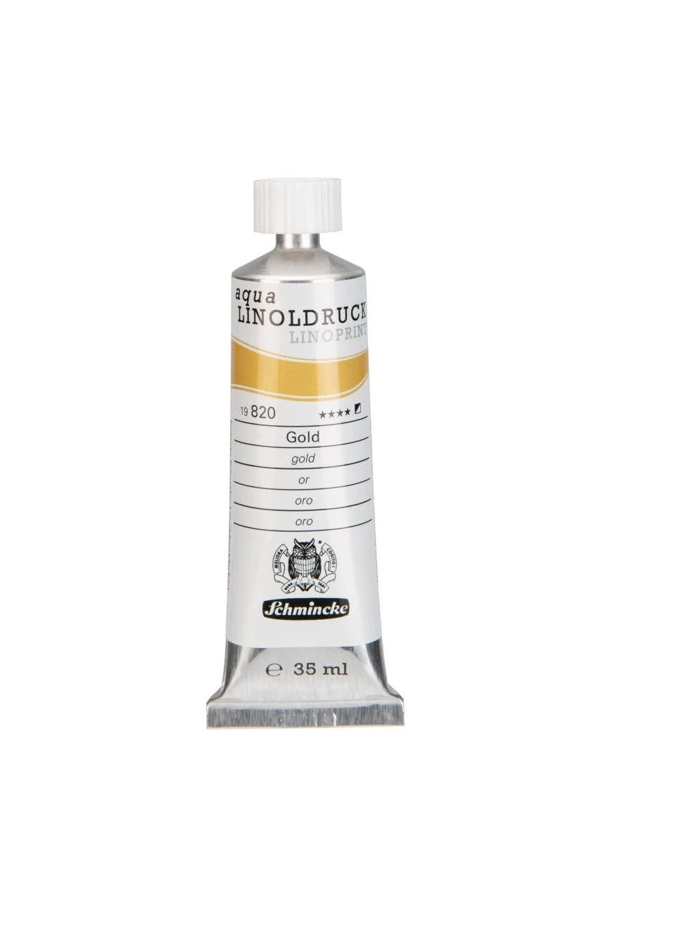 Schmincke Artist Aqua Linol Paint Gold 35 ml