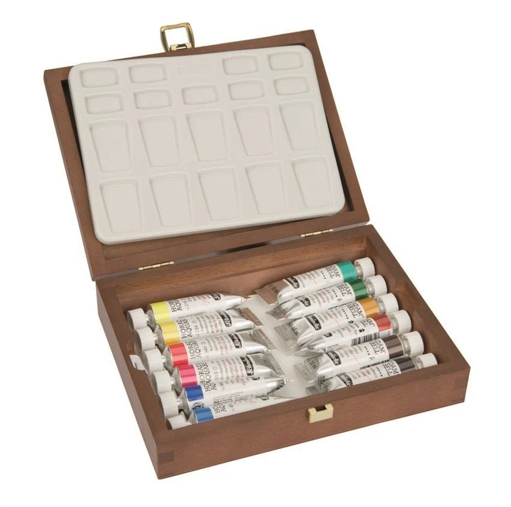 Schmincke Horadam Ahşap Kutu Artist Sulu Boya Seti12 x 15 ml