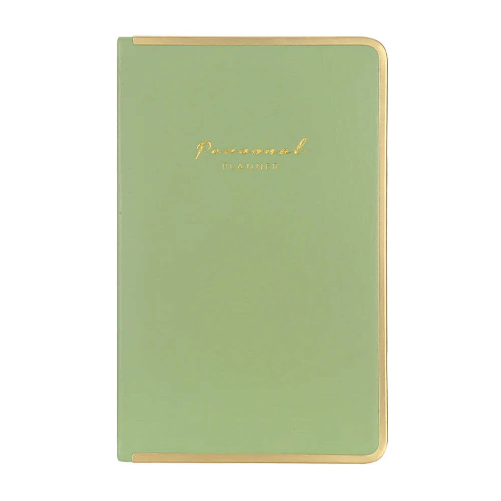 Victorias Journals Monaco Süet Sert Kapak Çizgili Defter 13x21 cm 100 gr 96 Yaprak Açık Yeşil