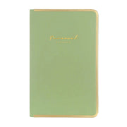 Victorias Journals Monaco Süet Sert Kapak Çizgili Defter 13x21 cm 100 gr 96 Yaprak Açık Yeşil