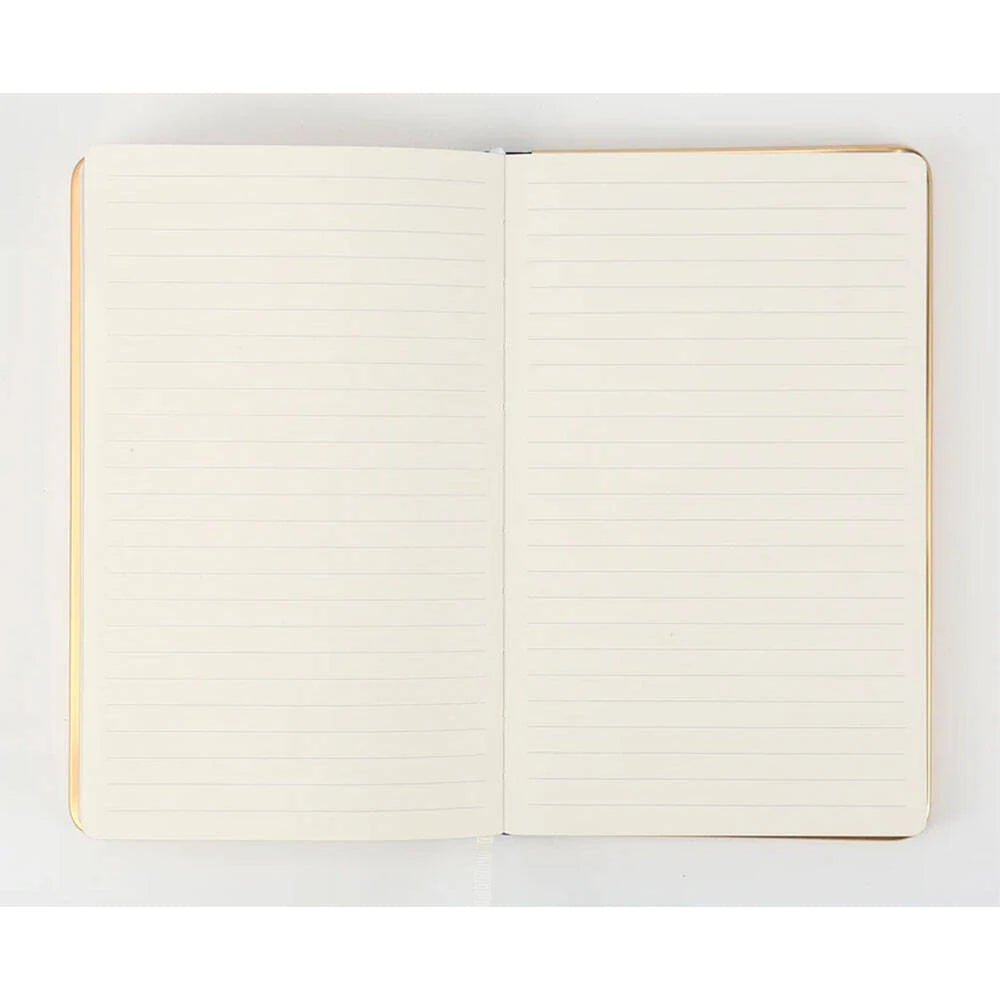 Victorias Journals Monaco Süet Sert Kapak Çizgili Defter 13x21 cm 100 gr 96 Yaprak Açık Yeşil