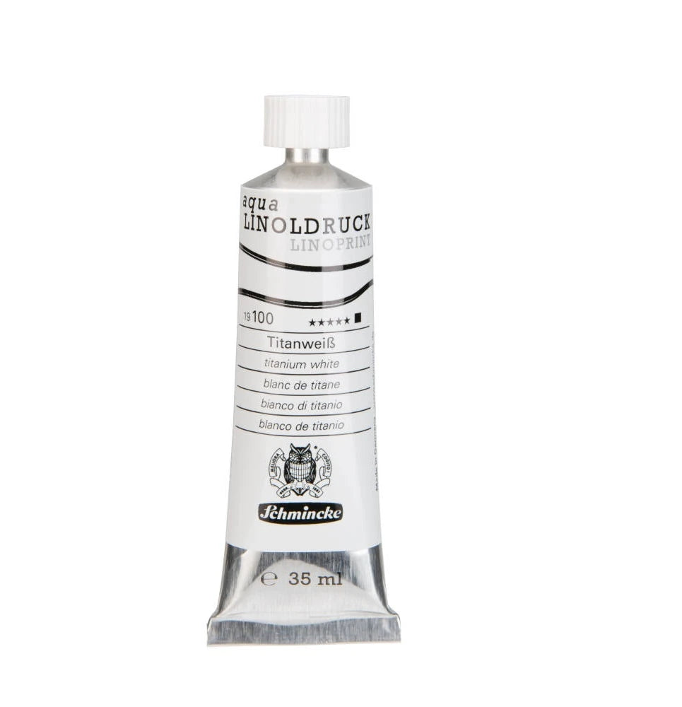 Schmincke Artist Aqua Linol Paint Titanium White 35 ml