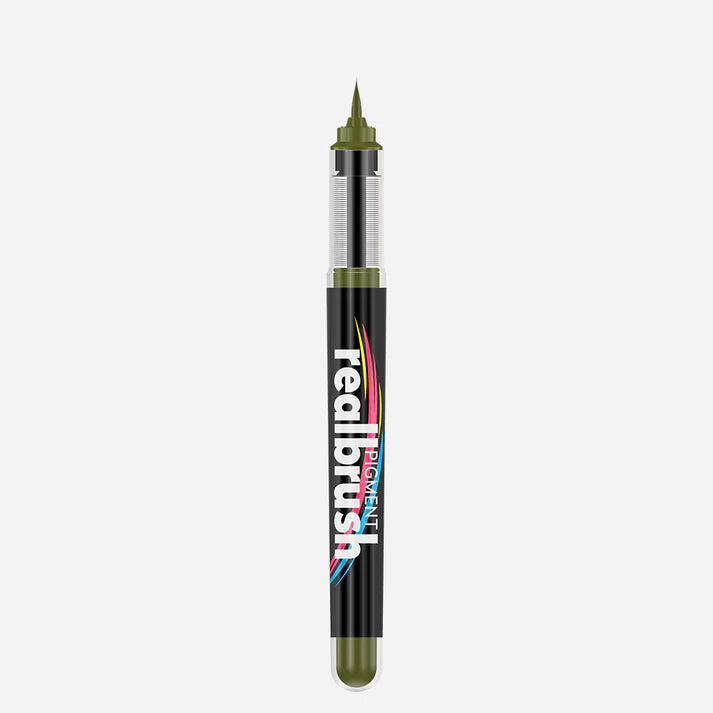 Realbrush Pigment Marker Olive Green