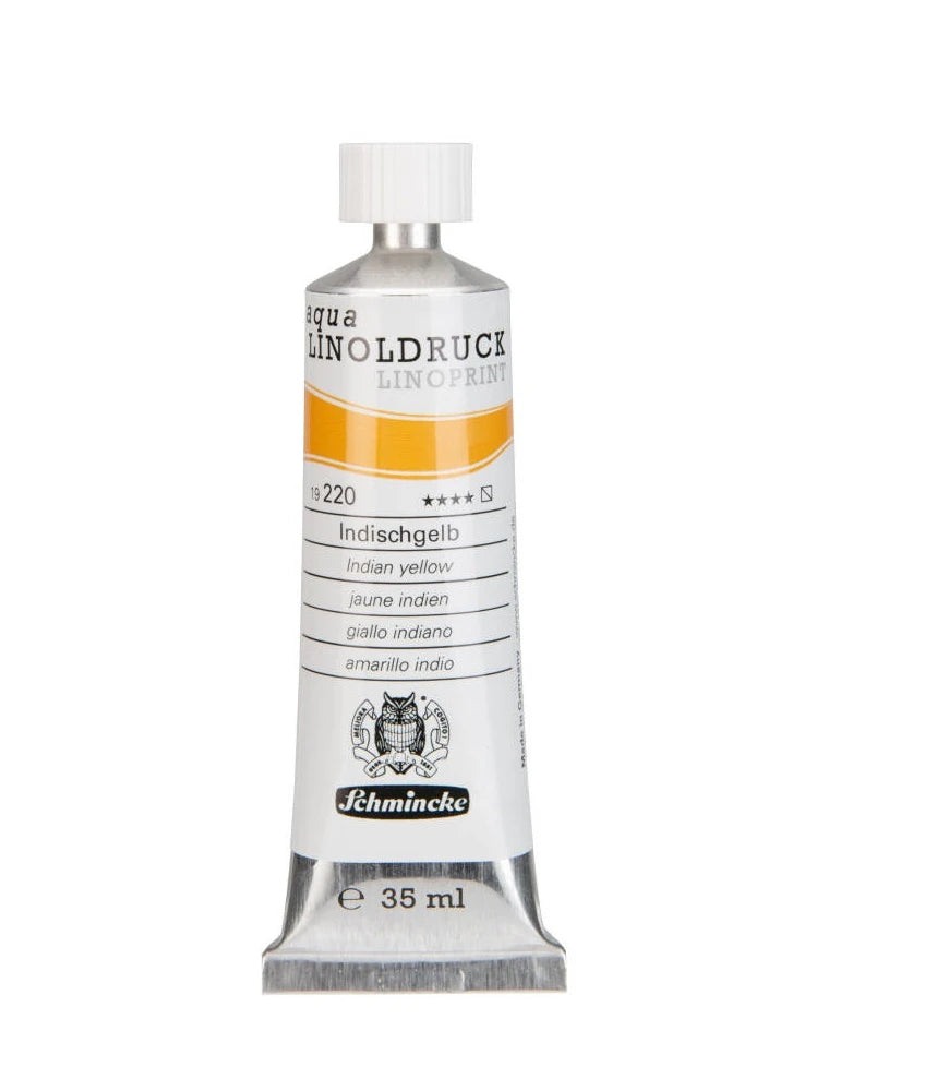 Schmincke Artist Aqua Linol Paint Indian Yellow 35 ml