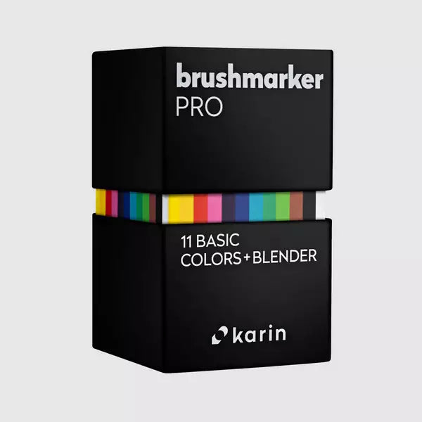 Brushmarker PRO Set 11 Basic Colors + Blender