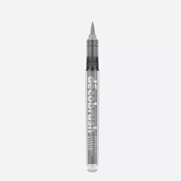 Decobrush Metallic Permanent Marker Silver