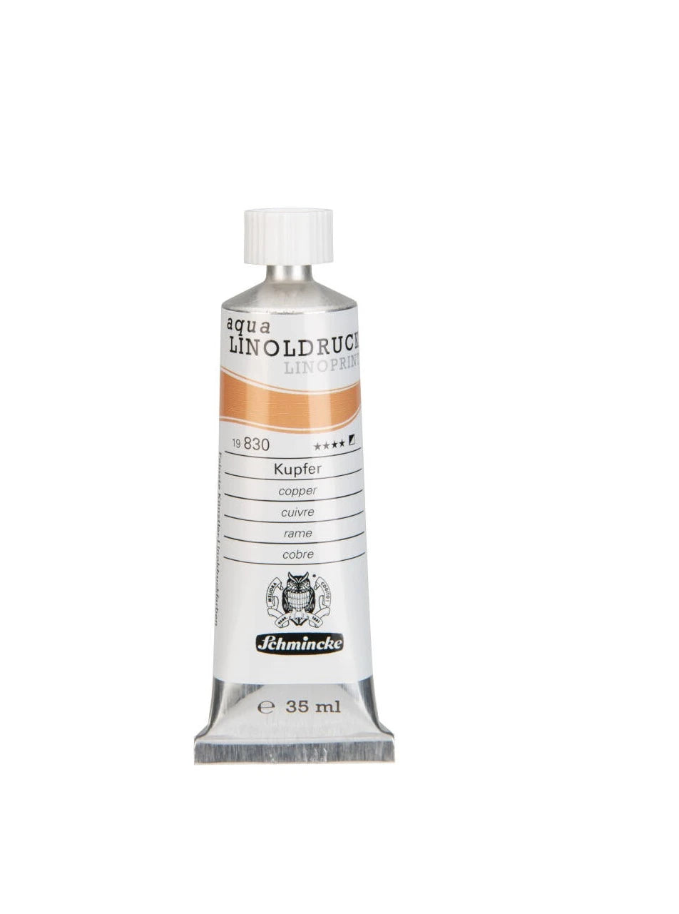 Schmincke Artist Aqua Linol Paint Copper 35 ml