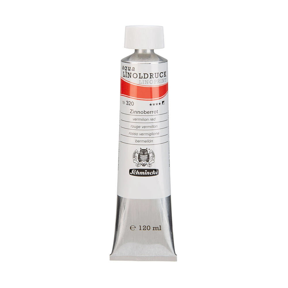 Schmincke Artist Aqua Linol Paint Vermilion Red 120 ml