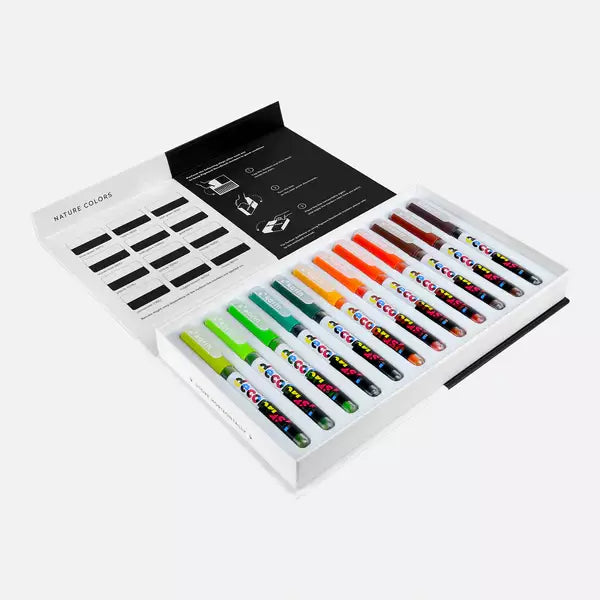 Decobrush Pigment Set 12 Nature Colors