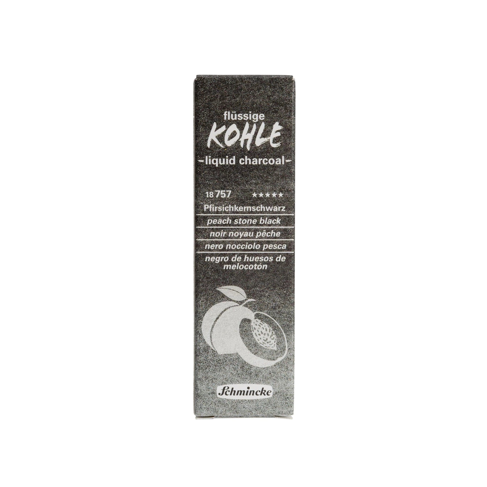 Schmincke Liquid Charcoal Peach Stone Black 15 ml