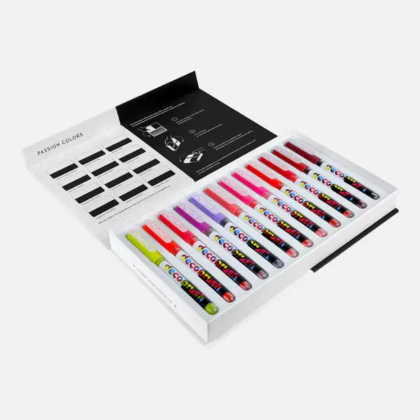 Decobrush Pigment Set 12 Passion Colors