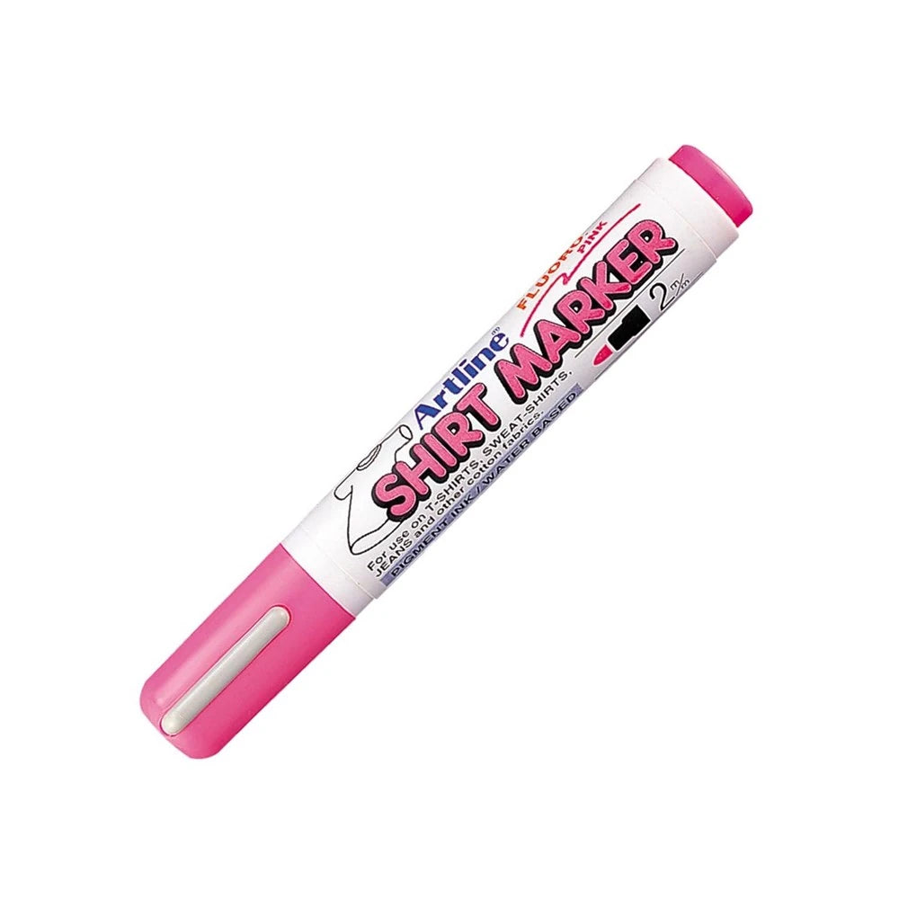 Artline 2 Shirt Marker Tişört Tekstil Kalemi Fosforlu Pembe