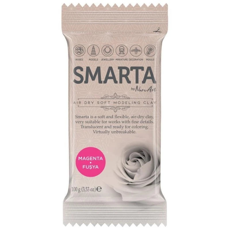 Smarta Havayla Kuruyan Model Hamuru 100gr Fuşya