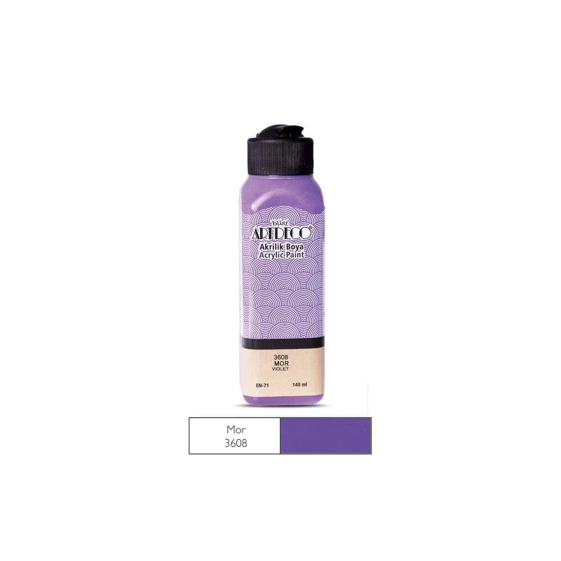 Artdeco Akrilik Boya 140 ml 3808 Pastel Mor