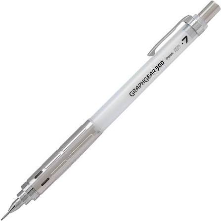 Pentel Graphgear 300 Versatil Teknik Çizim ve Yazı Kalemi 0.7 mm Beyaz