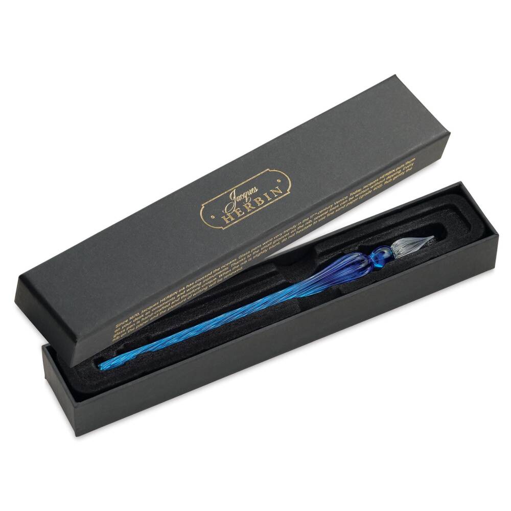 J. Herbin Yuvarlak 18 cm Cam Kalemi Navy Blue 21413T
