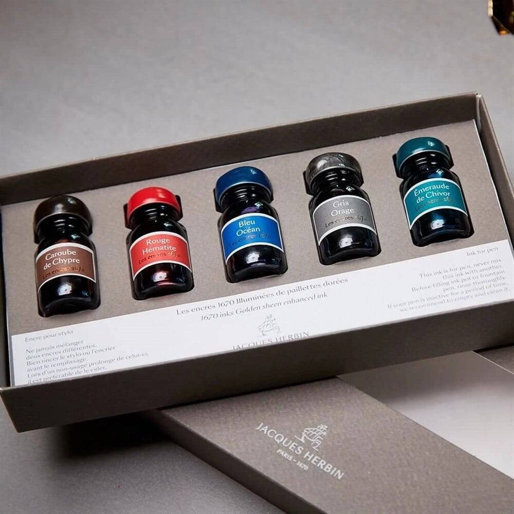 JHerbin 1670 Jacques Şişe Mürekkep Seti 5x10 ml 14000JT