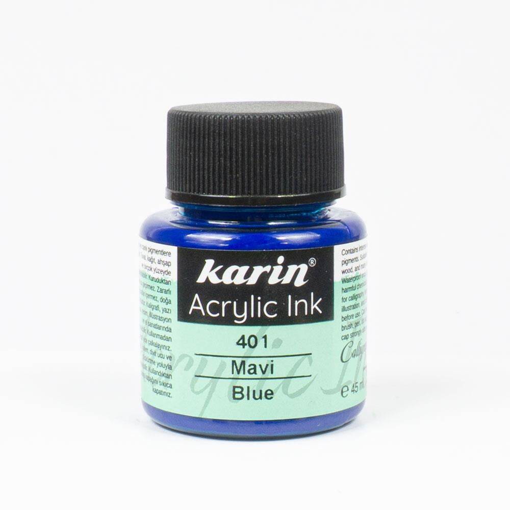 Karin Acrylic Ink 401 Blue 45 ml
