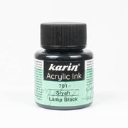 Karin Akrilik Mürekkep Siyah 45 ml