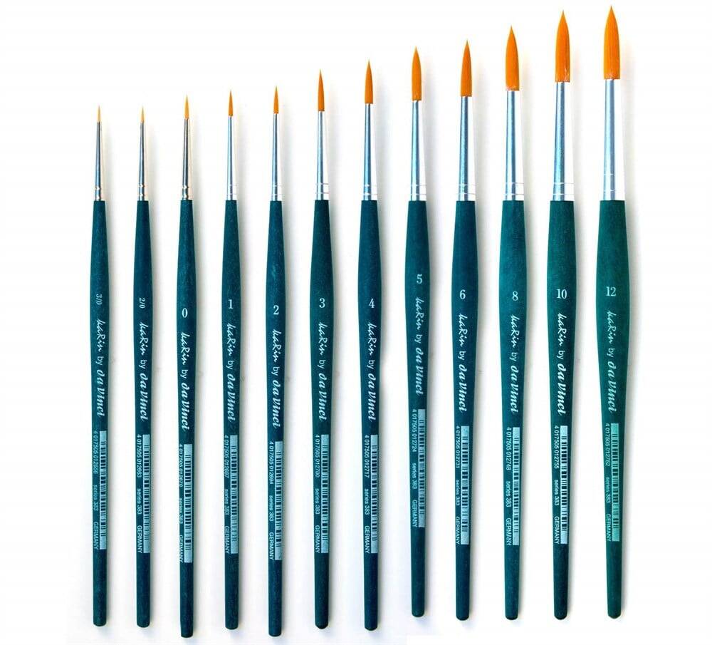 Karin By Da Vinci Sentetik Yuvarlak Fırçası Seri 383T5 No:3