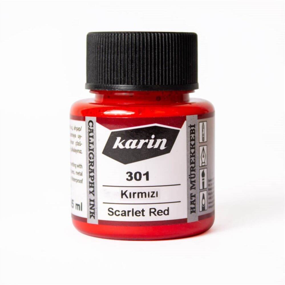 Karin Hat Mürekkebi 301 Kırmızı 45 ml