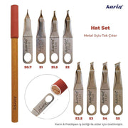 Karin Metal Calligraphy Pen Set (Eight Nibs + One Pen Handle)