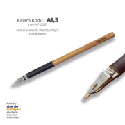 Karin Metal Chamber Bamboo Thuluth Pen 1.5 mm
