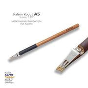 Karin Metal Chamber Bamboo Thuluth Pen 5 mm